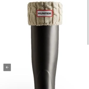 HUNTER women's 6 stitch cable boot sock 🧦